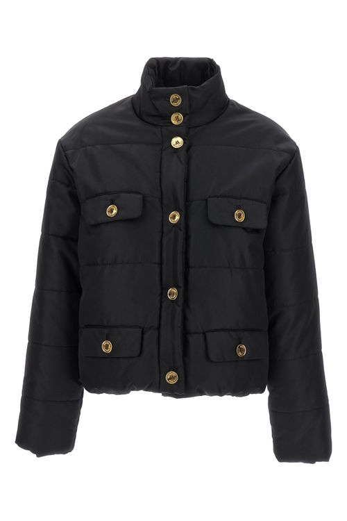 Logo Button Down Jacket