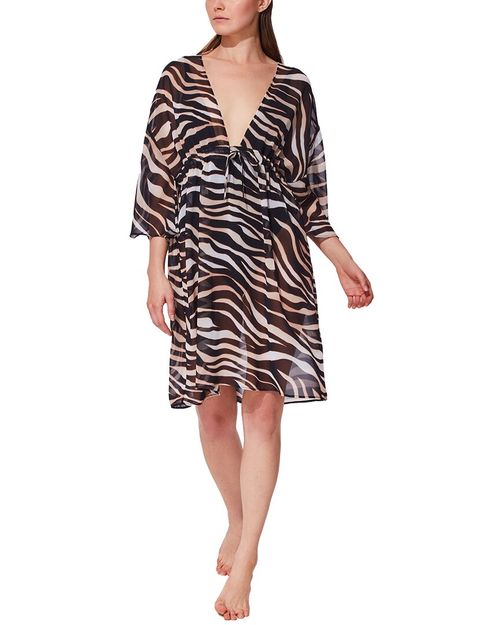 Beach Dress With Tie At Waist