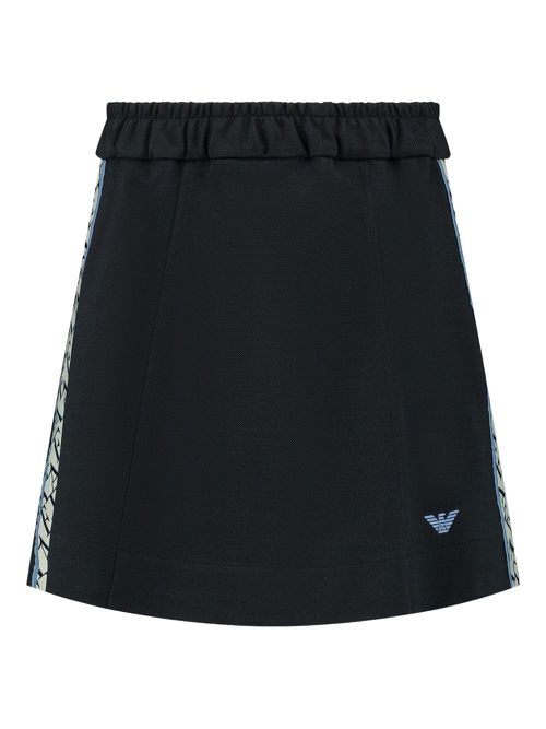 Emporio Armani Kids logo skirt - Blue