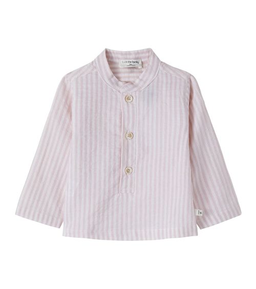 Baby Lloret striped cotton poplin shirt