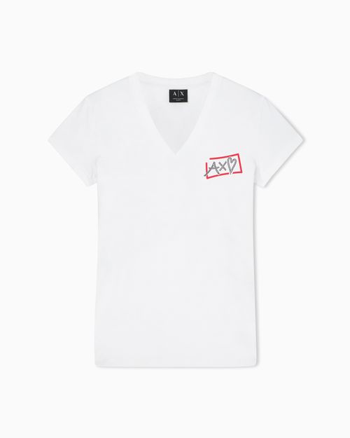 Slim fit T-shirt in stretch cotton jersey