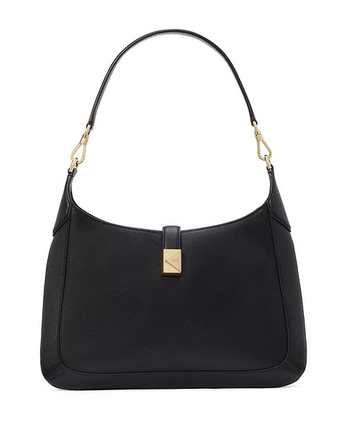 Deco Color Blocked Pebbled Leather Medium Hobo