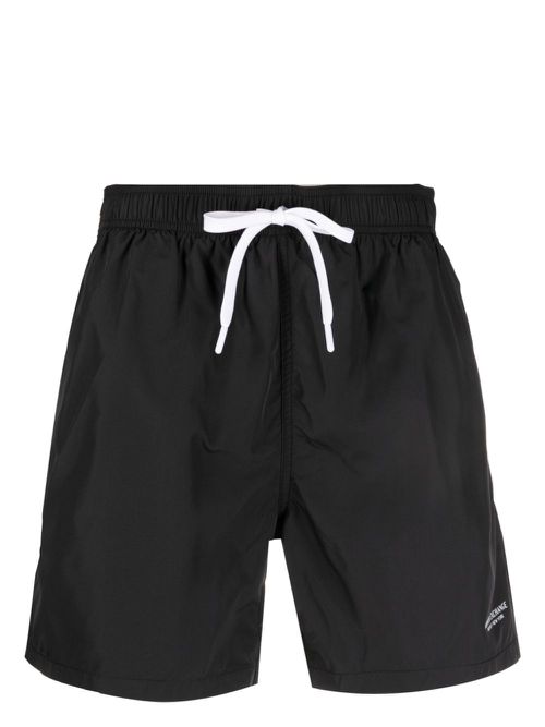 Logo-lettering swim shorts - Black