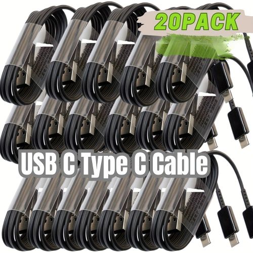 TEMU 20x Usb-c Type-c Fast Charging Cables For & Devices - Charging, Compatible With Fast Charge Technology, 10-20w Power Output