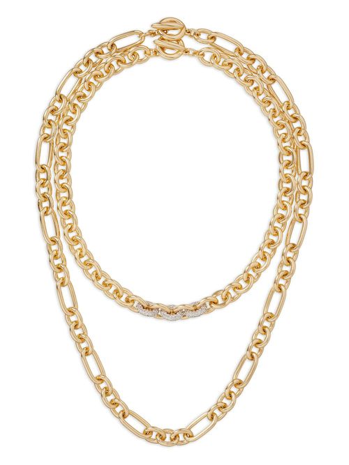 A Little Something Extra double-chain necklace - Gold