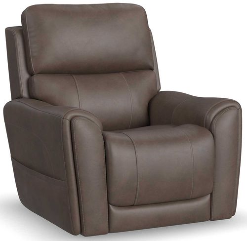 Carter Power Lift Recliner with Power Headrest, Lumbar, Heat and Massage Cappuccino Fabric
