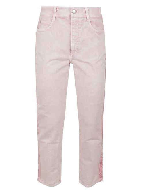 Logo tape slim jeans