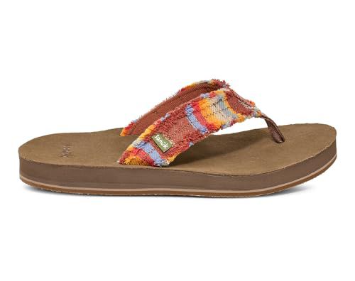 Sanuk Mens Fraid Not | Flip Flops for Men | Mens Sandals | Beach Sandals | Supportive & Lightweight | Comfort Footbed