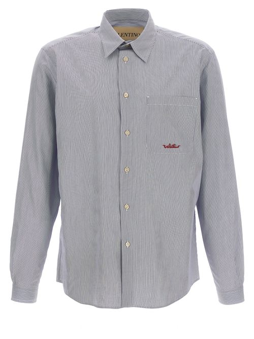 Striped Shirt Shirt And Blouse Light Blue