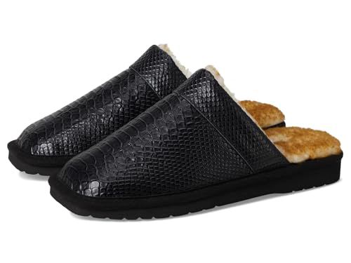ARIAT Men's Indoor/Outdoor Warm Comfortable Silversmith Square Toe Exotic Slippers with Leather Upper