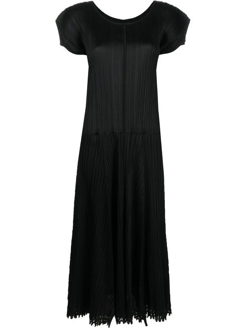 2000s Pleats Please A-line dress - Black