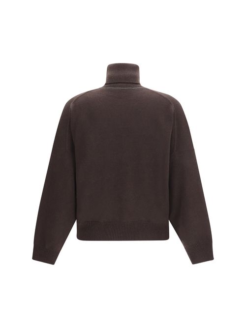 Cashmere Turtleneck Sweater — Brown