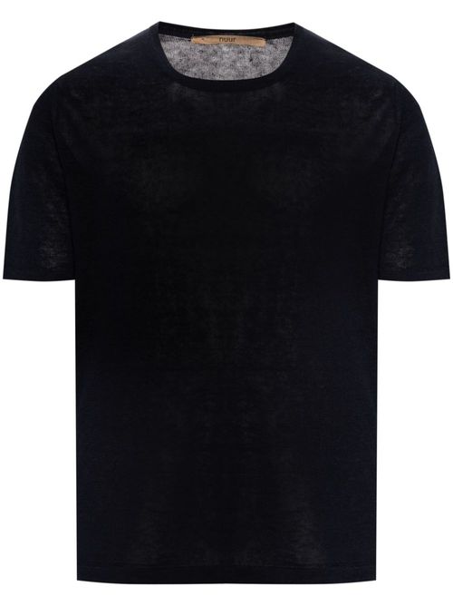 Short-sleeve linen jumper - Blue