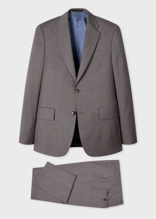 The Brierley - Grey Puppytooth Wool Suit