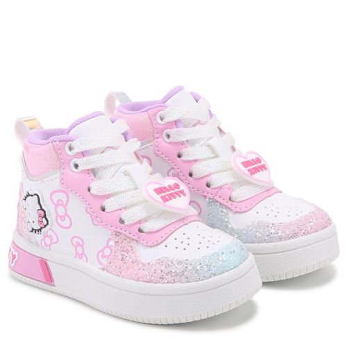 Kids' Hi Top Sneaker Toddler Shoes (Pink Glitter Multi)