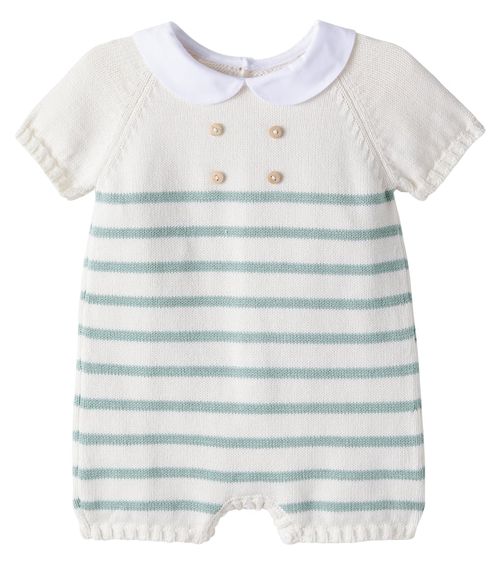 Baby Clavel striped cotton onesie