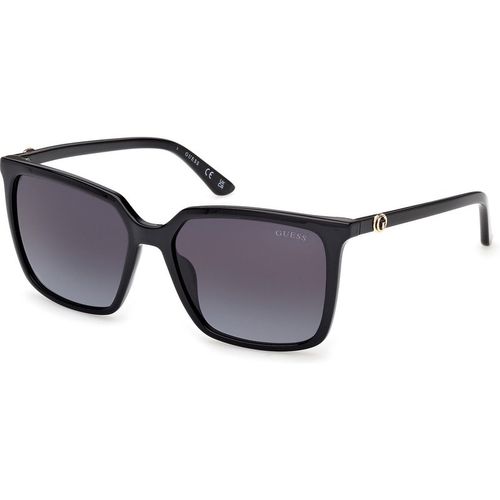Guess Woman Guess GU00258 01B Sunglasses Injected Black Smoke Squared Norma