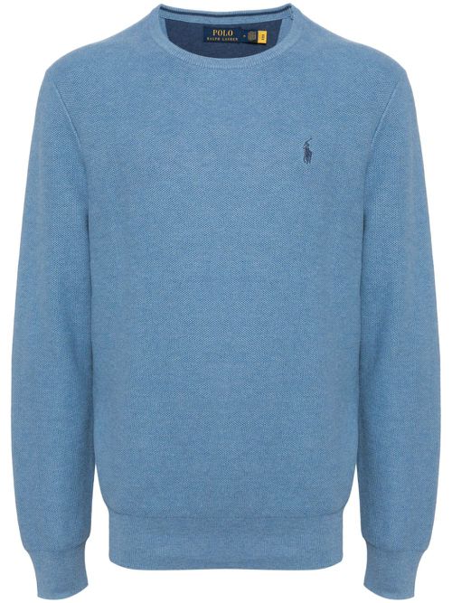 Polo-Pony-motif jumper - Blue