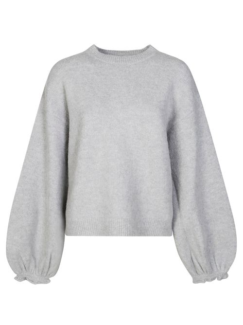 Wide-Sleeved Knitted Jumper