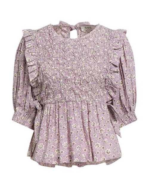 Woman Top Purple Size M Cotton, Polyester, Elastane