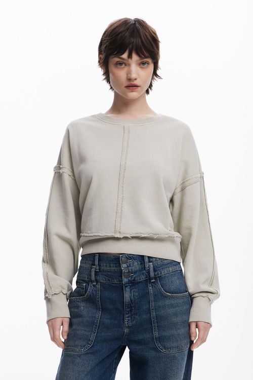 Topstitched sweatshirt