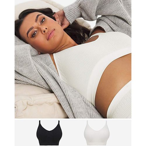 2 Pack Comfort Cable Knit Crop Top
