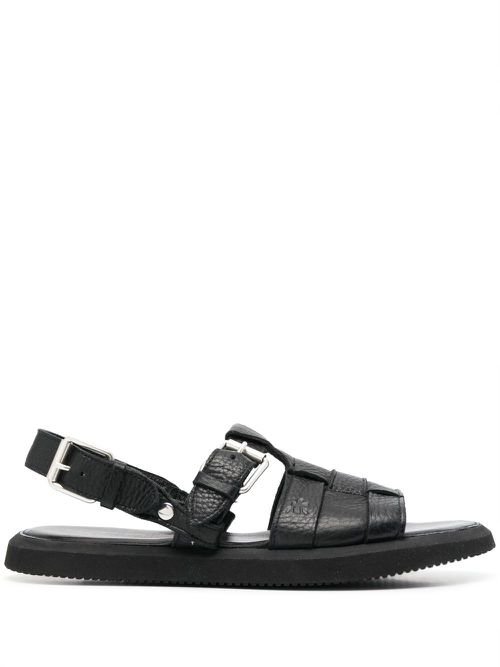Buckle-straps sandals - Black
