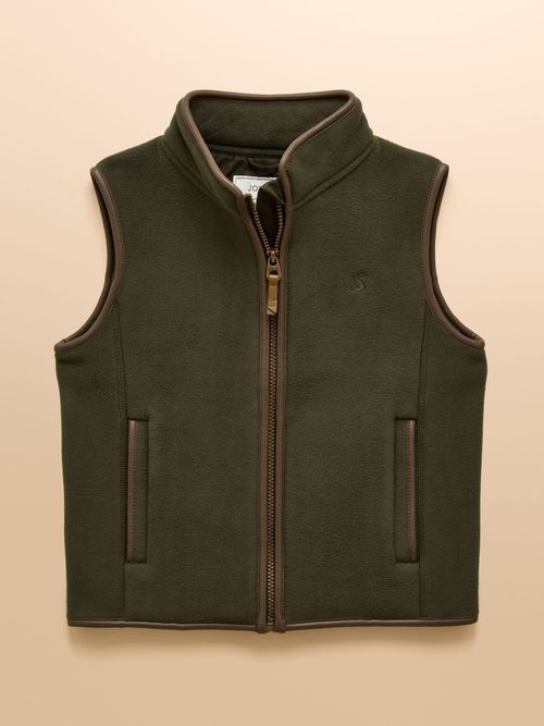 Kids' Heritage Dark Green Fleece Gilet