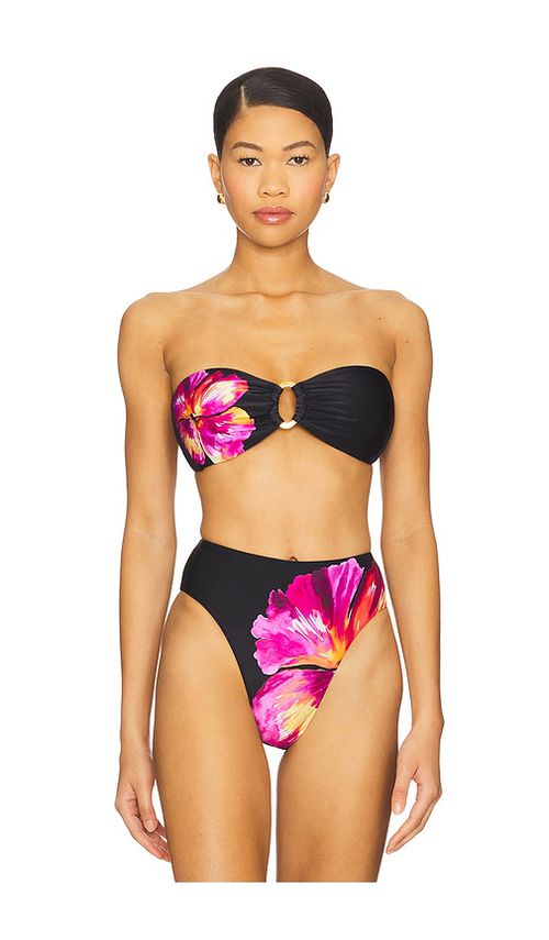 LSPACE Jasper Bikini Top in Black. -  XL also in