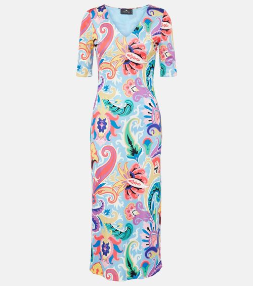 Paisley midi dress
