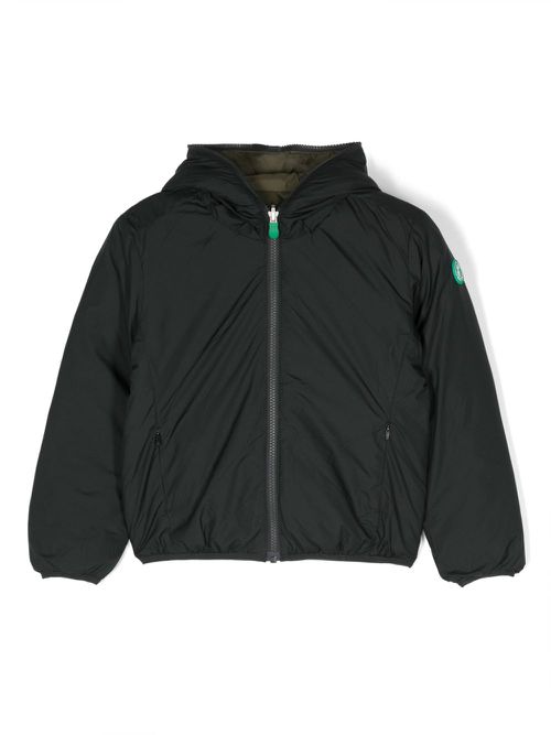 Hooded quilted jacket - Green