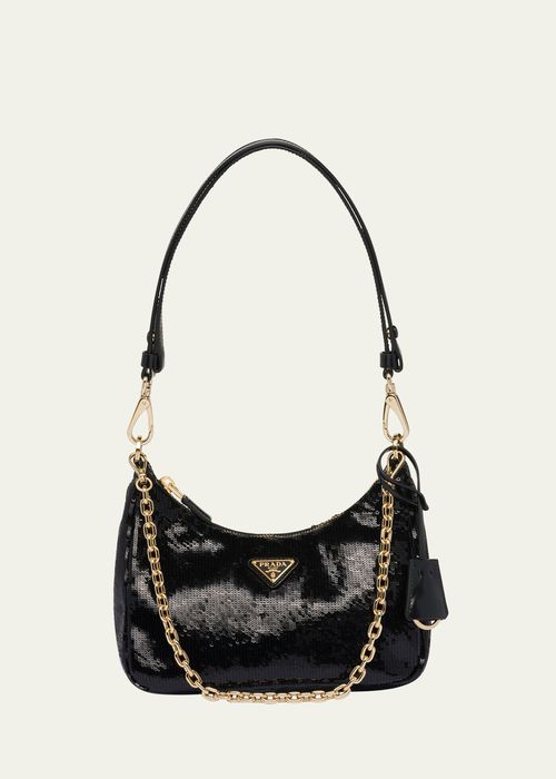 Sequin Pouch Shoulder Bag