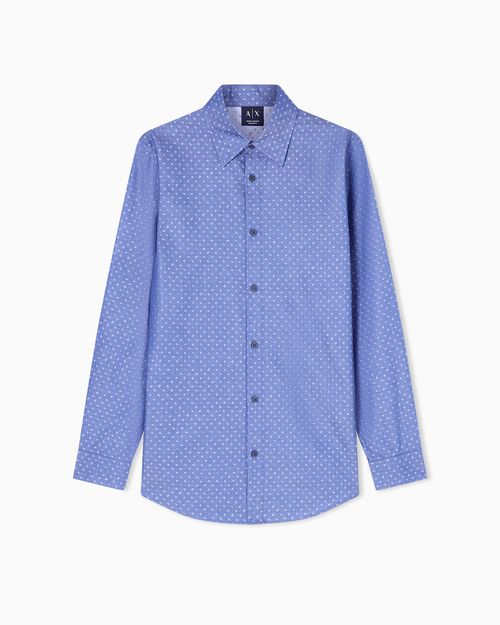 Yarn-Dyed Cotton Jacquard Shirt