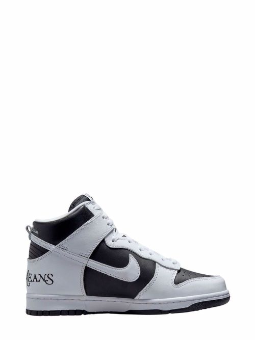 X Supreme SB Dunk High "By Any Means - White/Black" sneakers