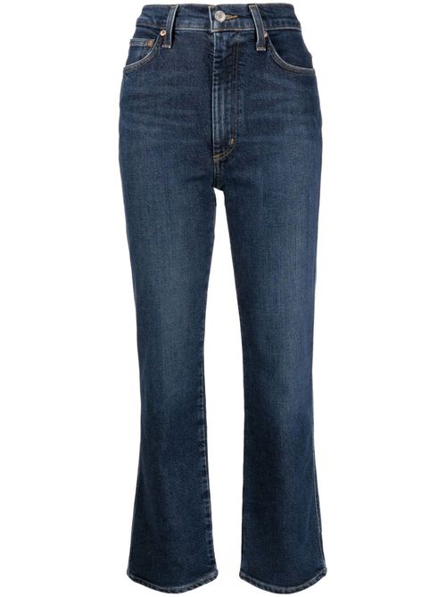 High-rise flared jeans - Blue