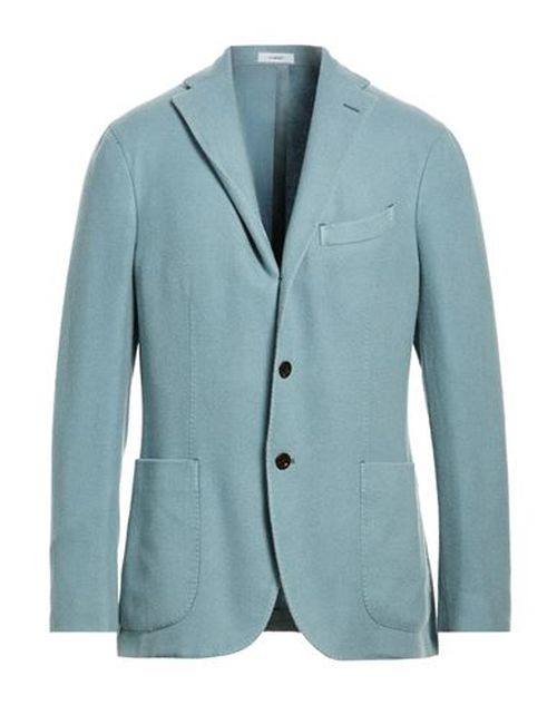 Man Blazer Slate blue Size 42 Cashmere