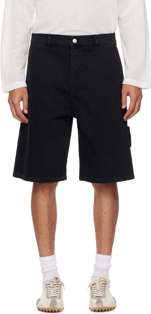 Black Hammer Denim Shorts