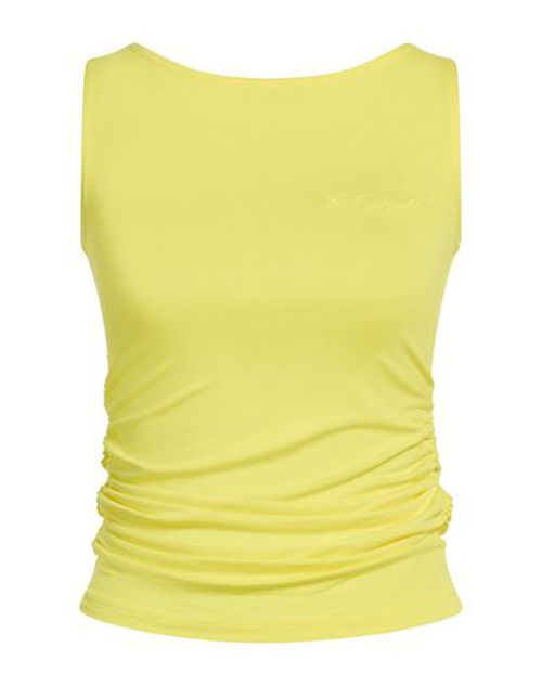 Woman Top Yellow Size S Viscose, Elastane