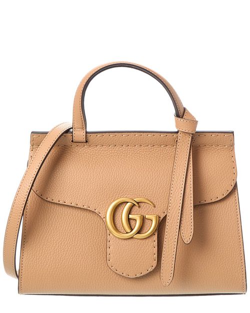 GG Marmont Leather Satchel