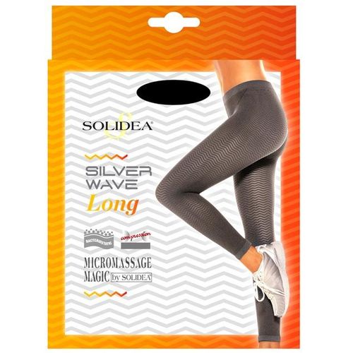 Solidea Silver Wave Long Anti-Cellulite Shaping Leggings Navy Blue