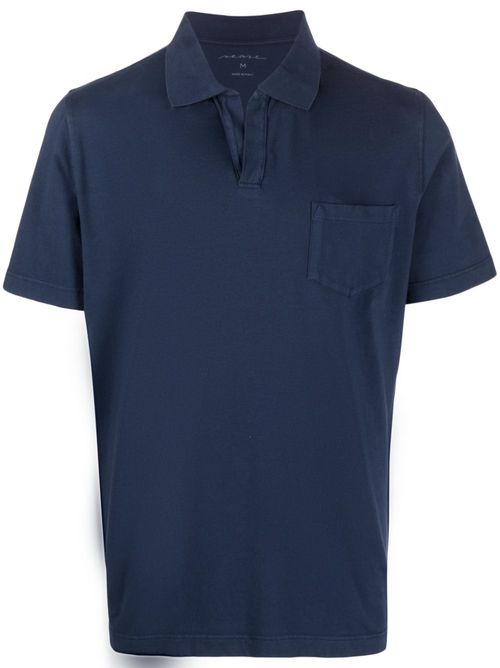 Chest-pocket polo shirt - Blue