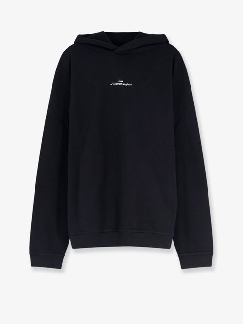 Embroidered Logo Hoodie — Black