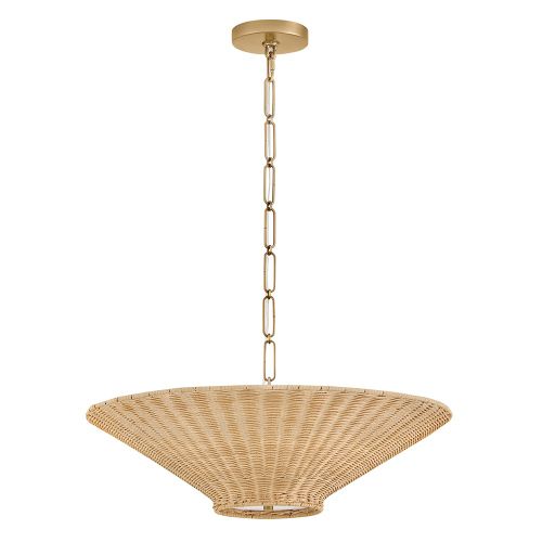 Heritage Brass LED Chandelier from the Delia Collection
