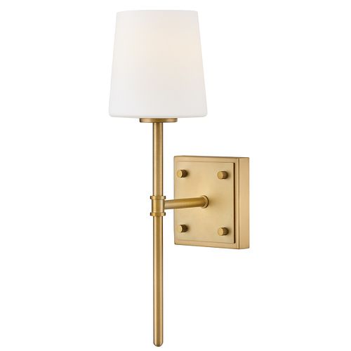 Lacquered Brass LED Wall Sconce from the Saunders Collection