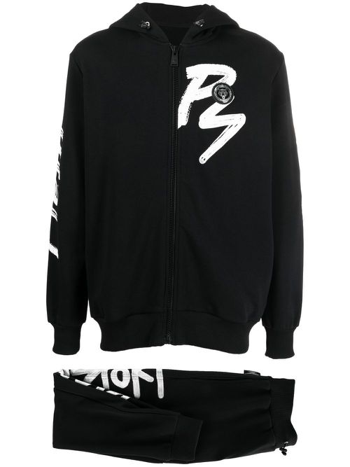 Tiger motif tracksuit - Black