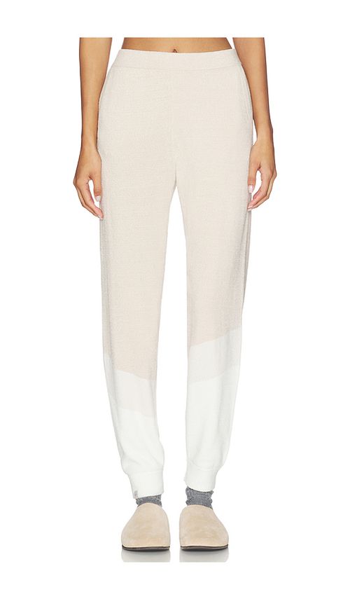 Barefoot Dreams CozyChic Ultra Lite Wavy Jogger in Beige. M. Also in S