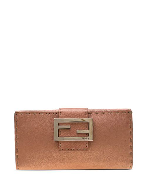 펜디 여성 FF leather wallet - Pink 198784