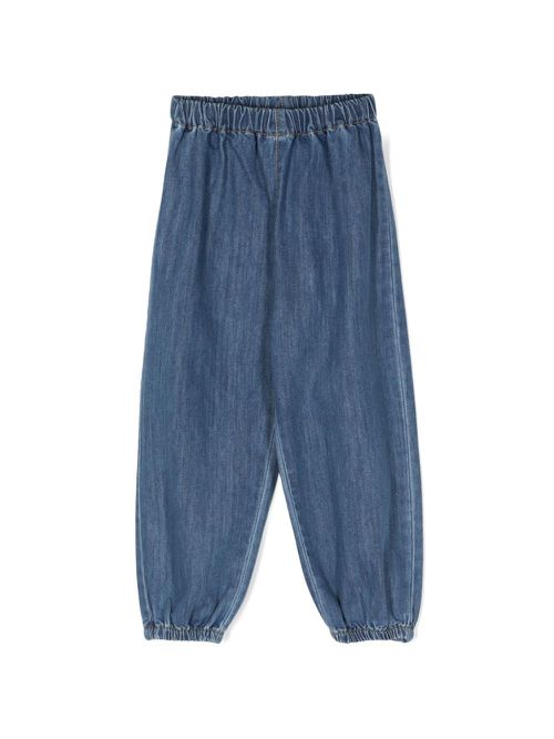 Lucy elasticated-waistband jeans - Blue