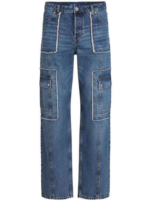 Relaxed utility jeans - Blue