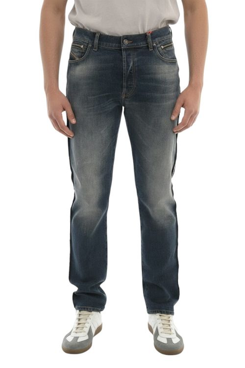 Dark Blue Mid Rise Jeans